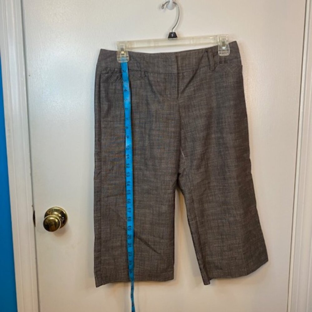 IZ Byer Gray/Brown Capri Dress pants - Picture 2 of 8